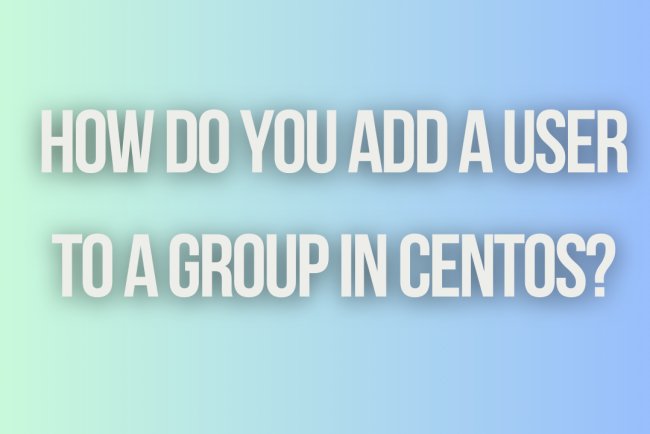 How do you add a user to a group in CentOS?
