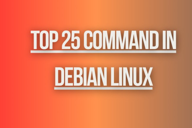 Top 25 command in debian linux