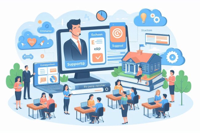 Support and training options for free school ERP software