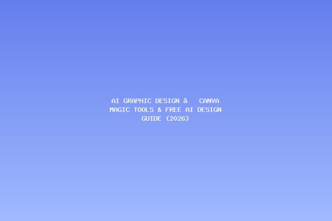 AI Graphic Design — Canva Magic Tools & Free AI Design Guide (2026)